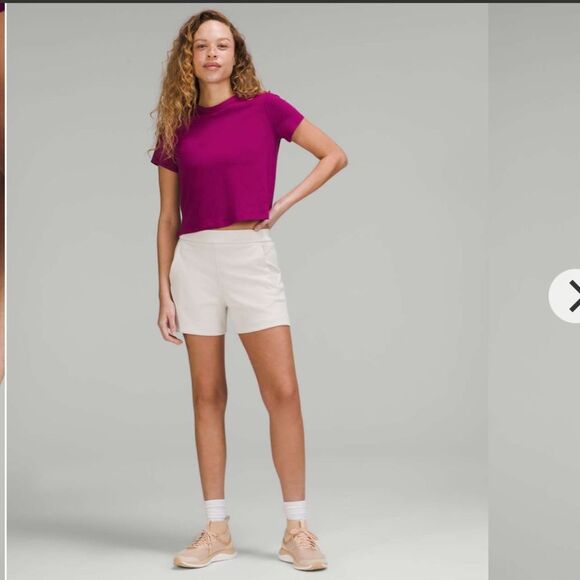 Lululemon‎ 2 Classic Fit Cotton Blend T-Shirt
Magenta Purple Boxy Basic New - Picture 5 of 11